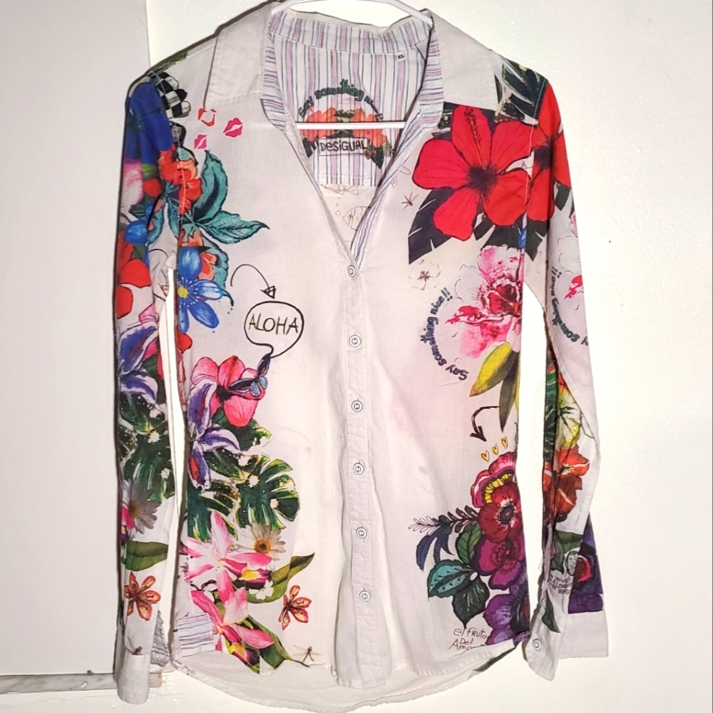 Desigual Maria Jose Floral Long Sleeve